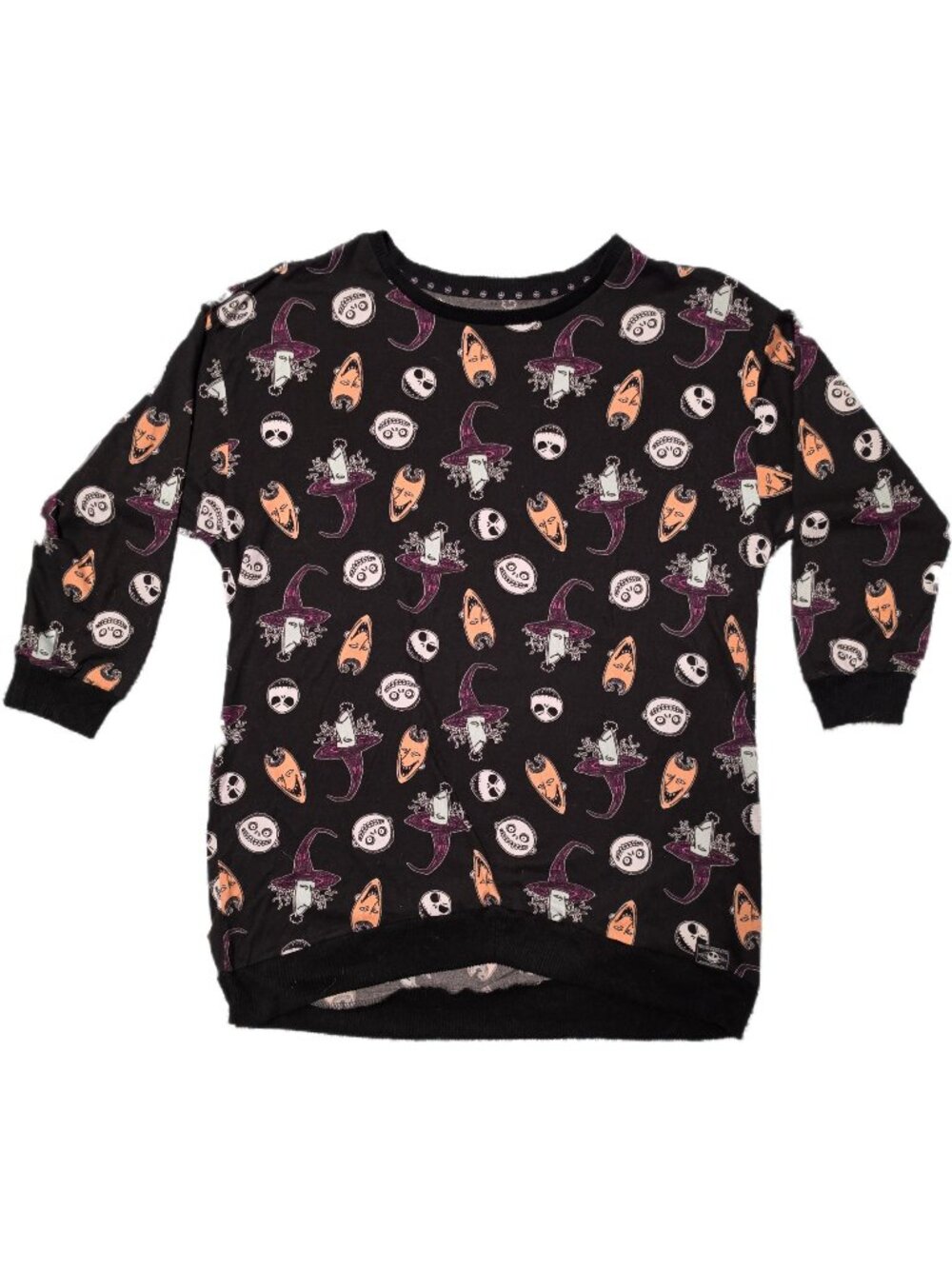 Disney Nightmare & Co 2X Plus Sleep Shirt Tunic Dress Lock Shock Barrel GUC